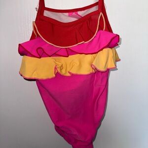 The Children's Place Red, Pink, and Yellow Kids Swim One Piece